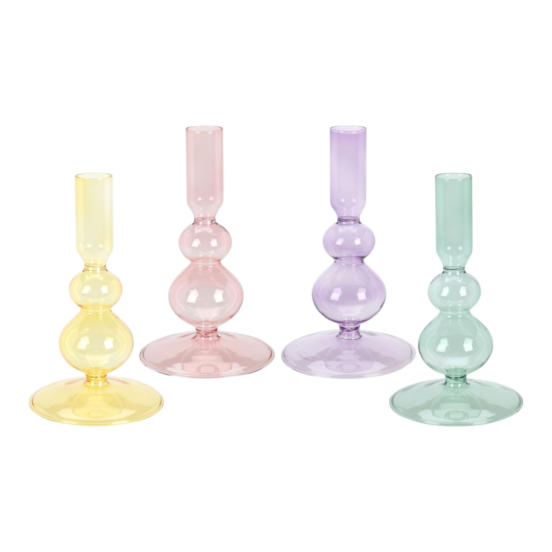 Purple Candleholders